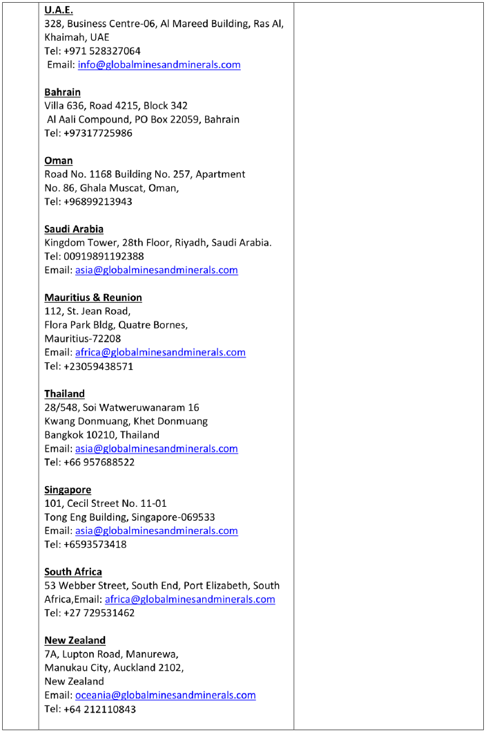 New PSIAs recognised in terms of FTP 2015-20