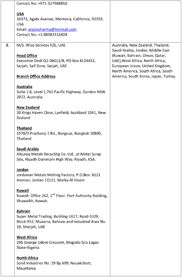 New PSIAs recognised in terms of FTP 2015-20